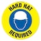 Signmission Hard Hat Required 16in Non-Slip Floor Marker, 16" x 16", FD-2-C-16-99929 FD-2-C-16-99929 - alternate 1